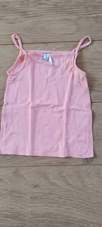 T-shirt fines bretelles saumon Orchestra - 5 ans