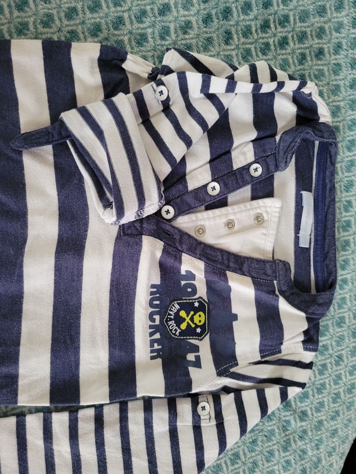 Lot 2 T-shirts manches longues Gémo 24mois - photo numéro 3