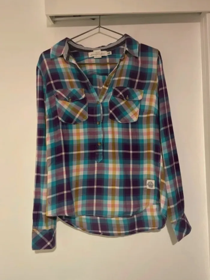 Chemise à carreaux multicolore H&M Taille  36