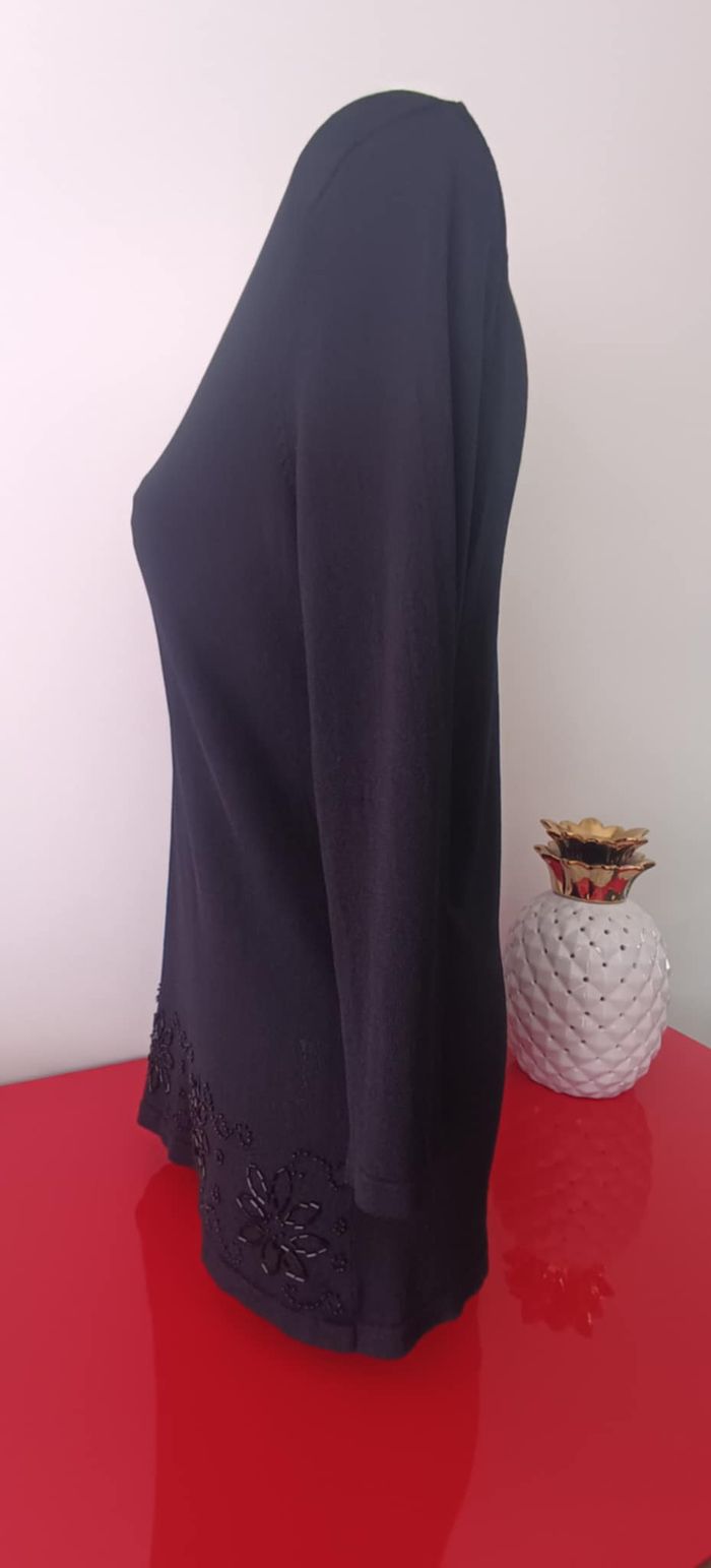 Haut Top T-shirt noir manches 3/4 "M&S mode" Taille EUR M 40/42 - photo numéro 5