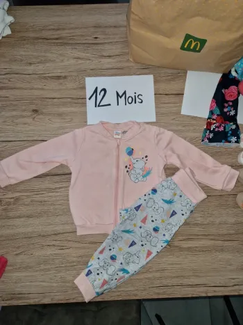 Ensemble dumbo 12 mois fille