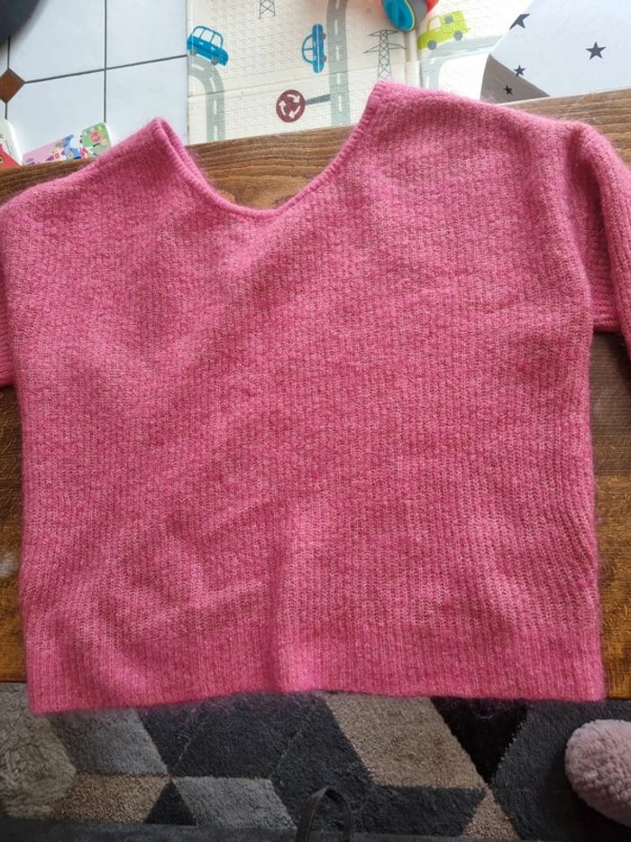 Pull rose doux et chaud bonobo taille M - photo numéro 2