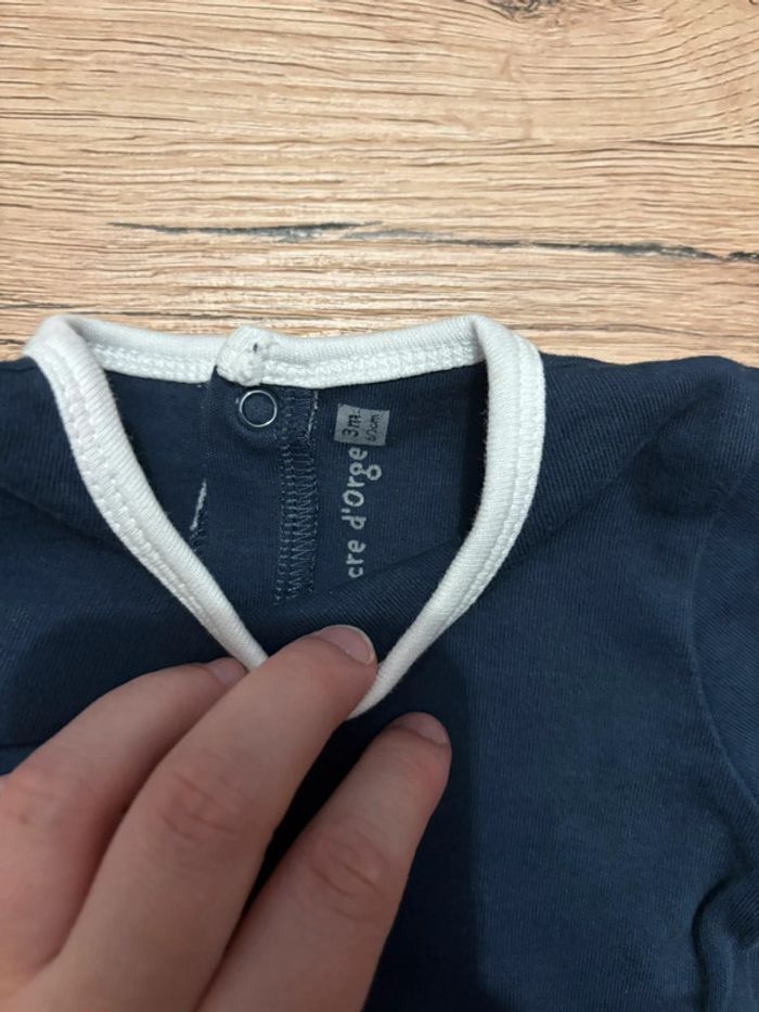 Ensemble Salopette et T-shirt manches longues 3 mois - photo numéro 7