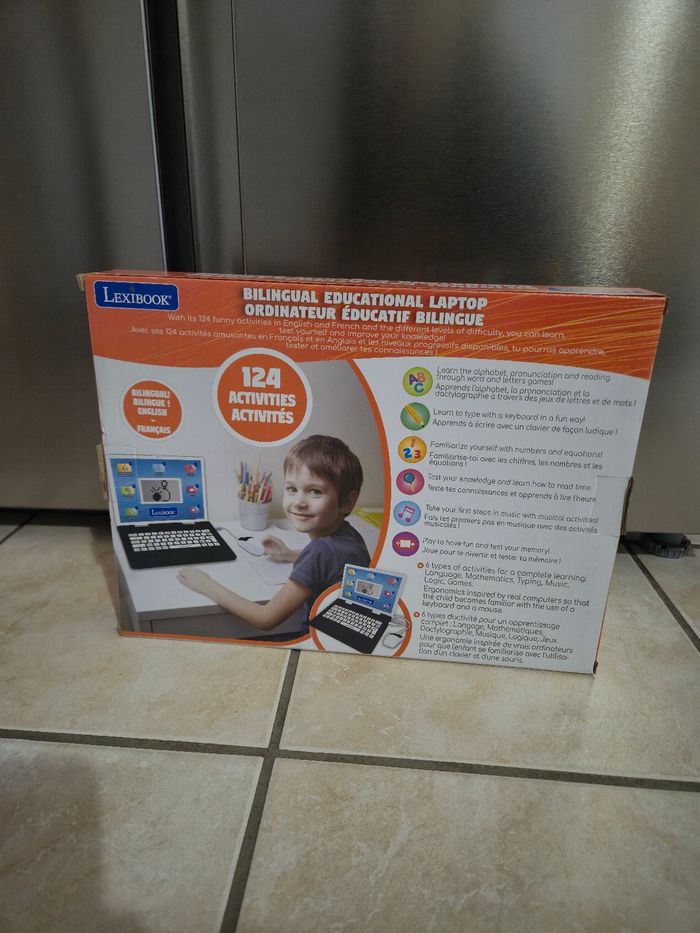 Ordinateur Lexibook bilingue éducatif avec souris 4 ans et + 124 activités - photo numéro 3