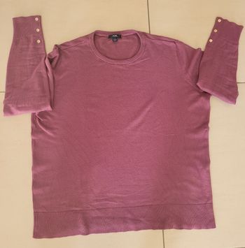 Pull léger violet L (joli rendu)