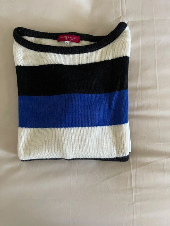 Pull d'été à rayures - photo numéro 5