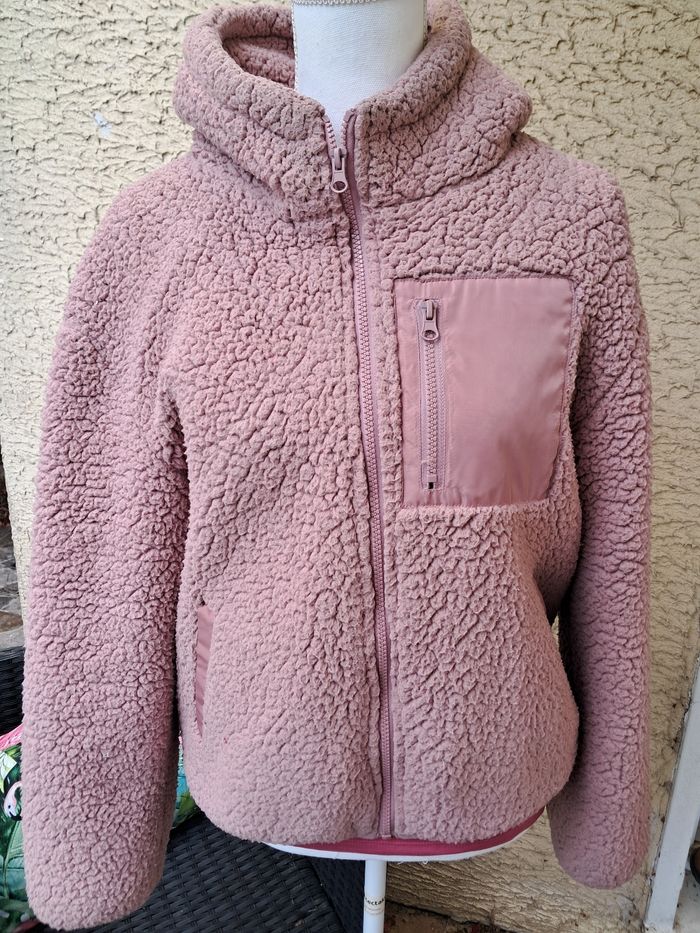 Manteau sherpa rose 14 ans ou taille S femme