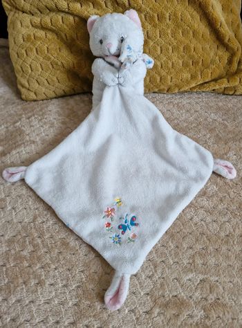 Doudou mouchoir chat