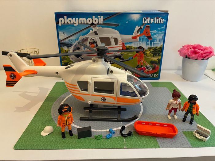 Playmobil city Life 70048 hélicoptère de secours - photo numéro 3