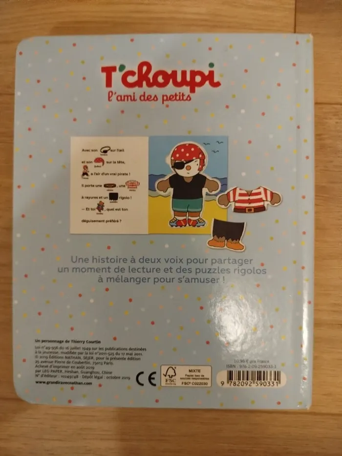 Livre Puzzle "J'habille T'choupi" - photo numéro 4