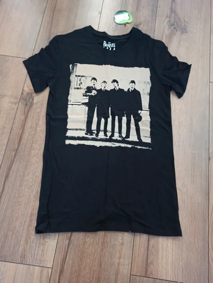 Tee shirt noir the Beatles homme xl