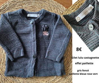 Gilet fille lulu castagnette
