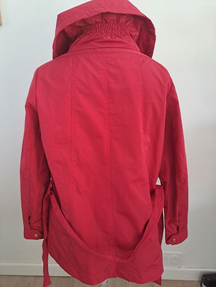 Veste imperméable rouge Geox Respira taille 40 - photo numéro 3