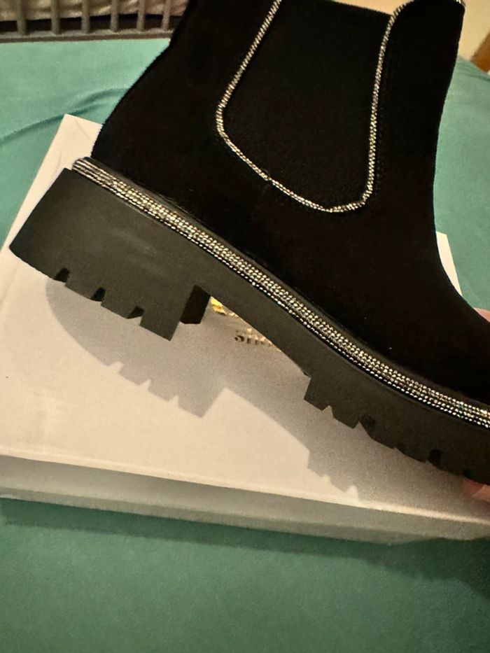 Bottine courte a strass - photo numéro 3