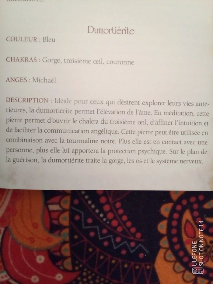 Collier soleil et pierre de dumortiérite - photo numéro 2