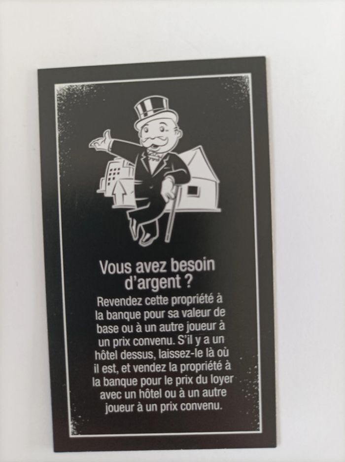 Carte propriété Avenue Matignon pièce détachée Monopoly édition tricheurs Hasbro gaming #A28 - photo numéro 2