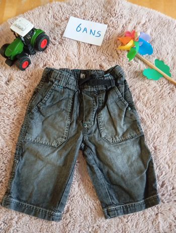 Bermuda en jean 6 ans