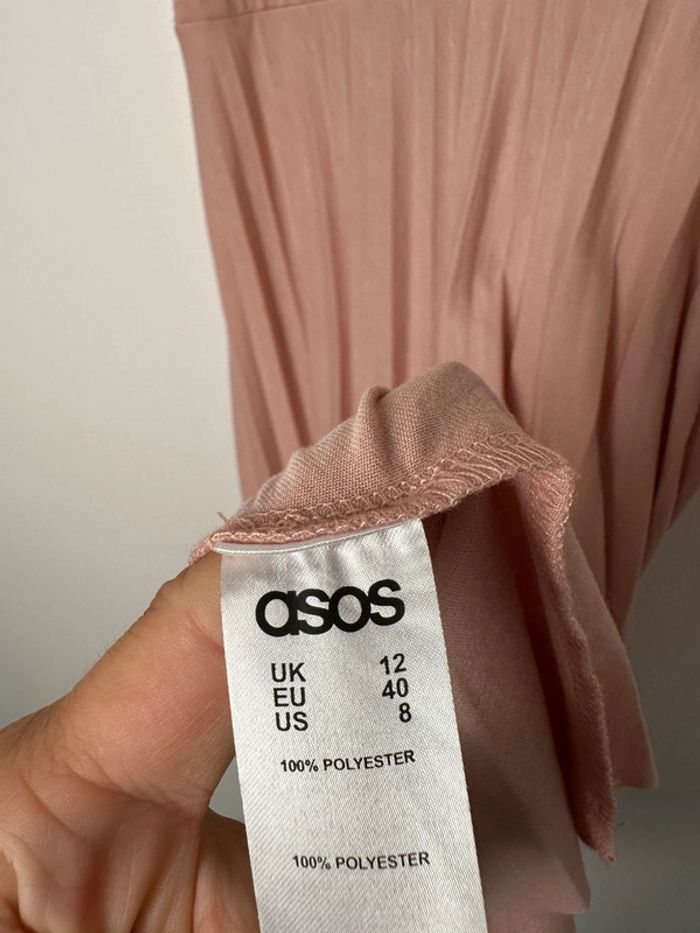 🌸Robe - Asos - vieux rose - plissé - mi longue 🌸 - photo numéro 5