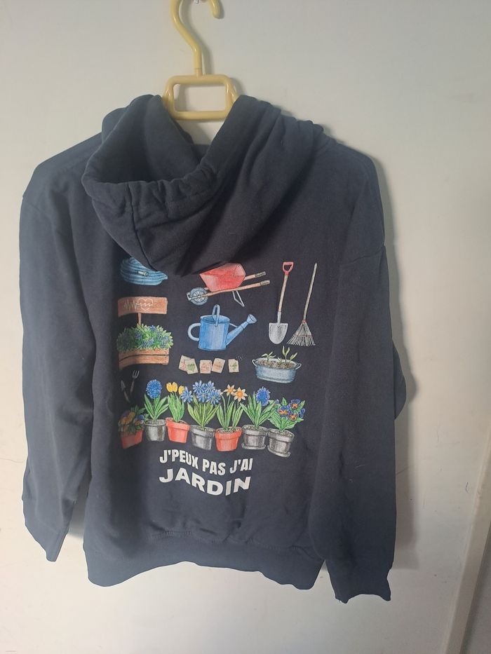 Sweat mixte "J'Peux pas j'ai jardin " Taille M - photo numéro 9