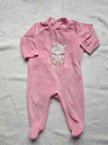 Grenouillère ourson calin velours