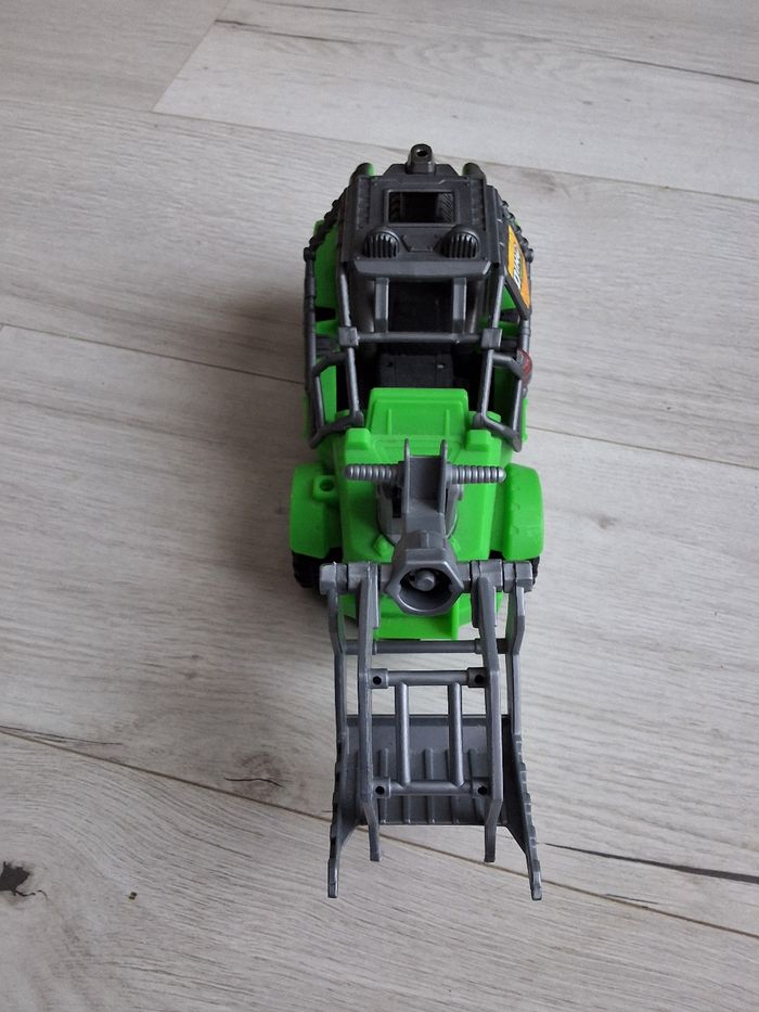 Jouet voiture attrape dinosaure type quad vert et gris 30 cm de long - photo numéro 4