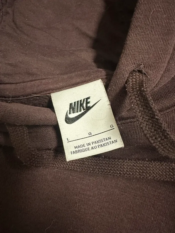 Pull Nike Bordeau à capuche - photo numéro 4