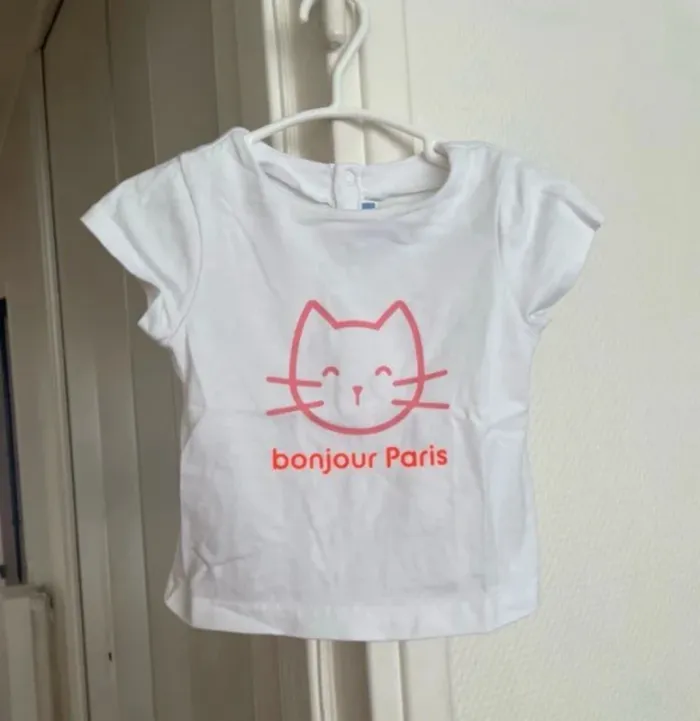 T-shirt  en coton jacadi bébé fille - photo numéro 5