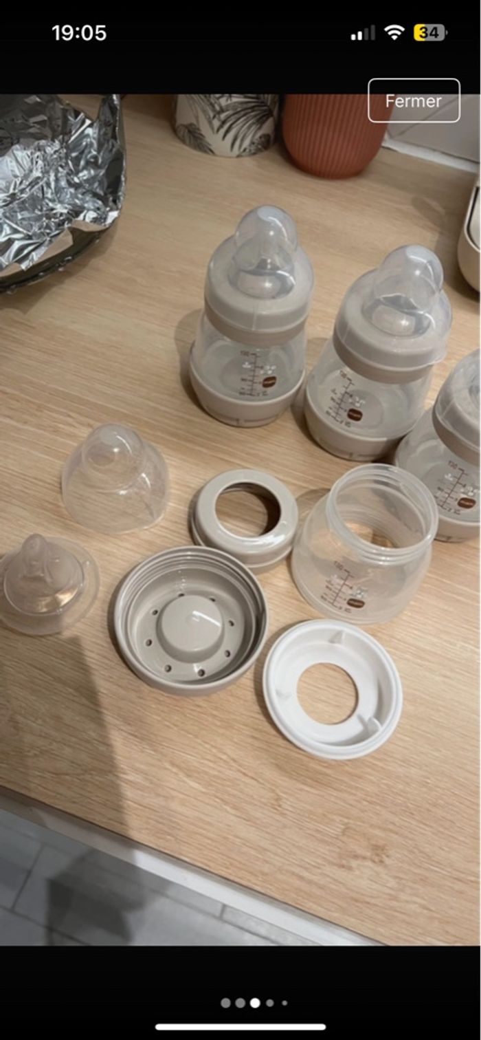 Lot de 5 biberons MAM 130 ml neufs - photo numéro 4