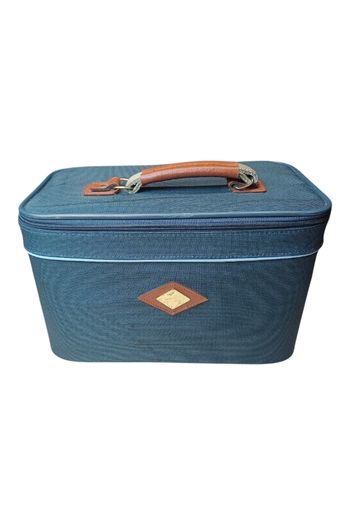 Vanity Case / Mallette de Maquillage Vintage - Bleu Canard