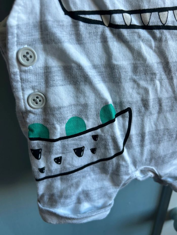 Ensemble salopette et body manches courtes , naissance - photo numéro 4