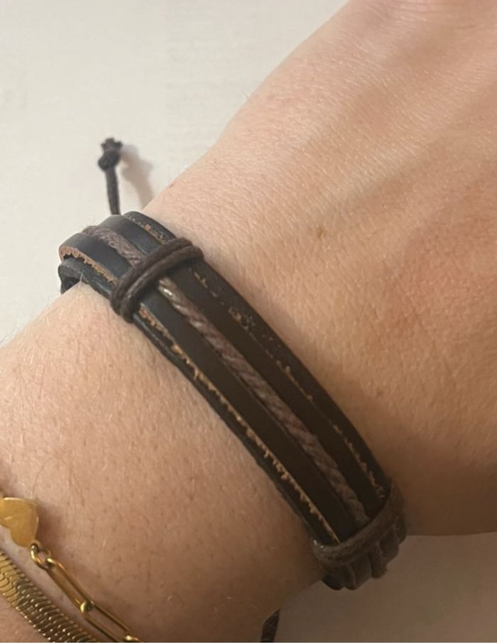 🌻 Destockage 🌻 Bracelet similicuir marron