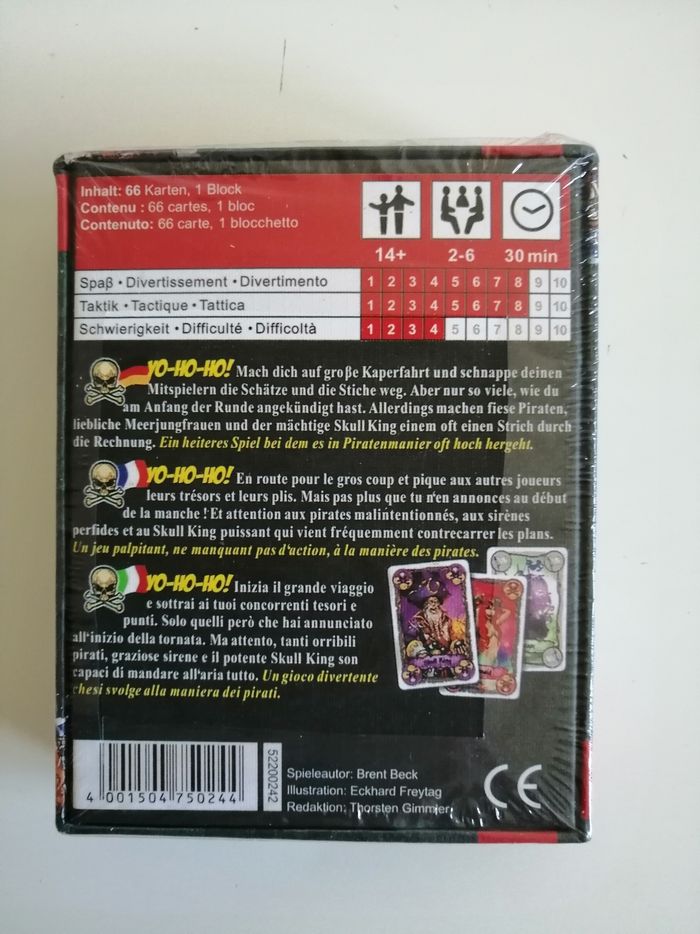 Skull king jeu de société cartes règle français De it  neuf et blister jamais ouvert - photo numéro 2