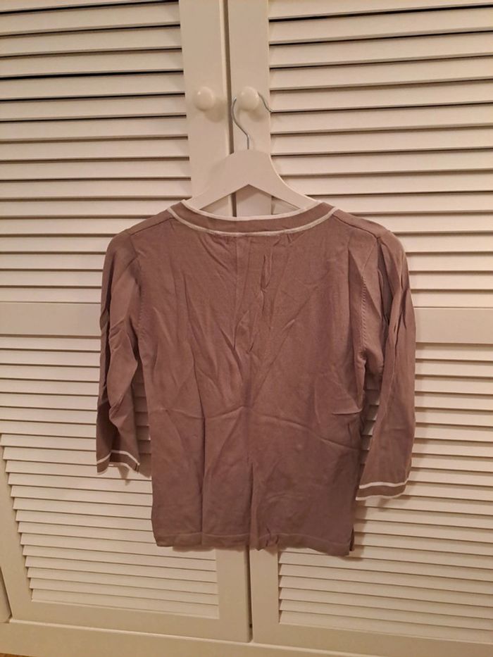 Haut beige et écru taille 5 = 38/40 - photo numéro 4