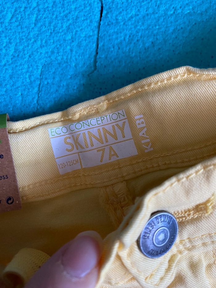 Pantalon jeans Skinny Kiabi Taille 7 ans - photo numéro 3