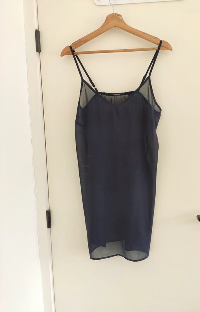 Belle robe légère Esprit bleue et grise motifs abstraits 38 comme neuve - photo numéro 10