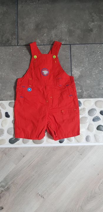 Salopette courte orchestra taille 6 mois