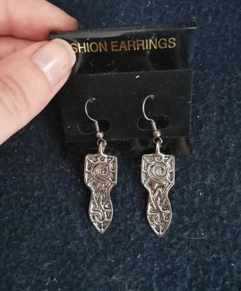 Boucles d'oreilles argentées