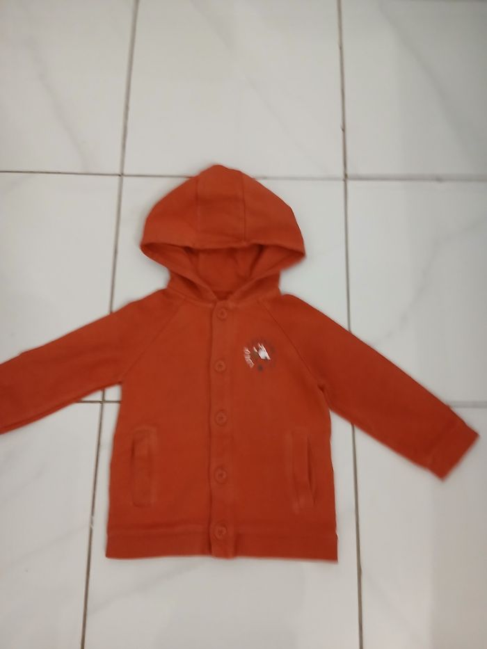 Gilet garcon en coton taille 24 mois marque lulu castagnette - photo numéro 2