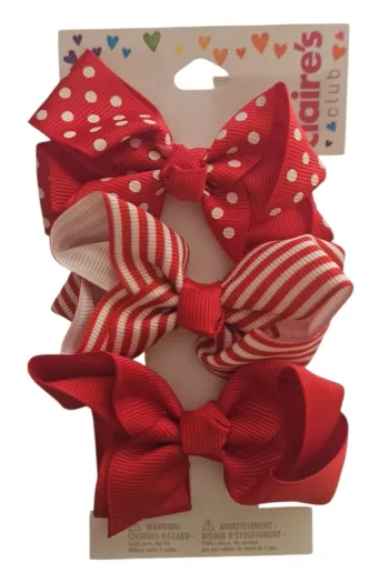 🎀 Lot de 3 barrettes nœuds Claire’s Club 🎀