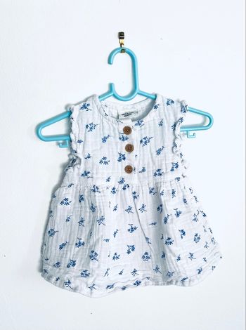 Robe en gaz de coton « Tape à l’œil » T 3 mois