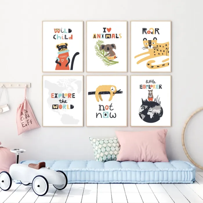 Affiches “Little Explorer” pour chambre enfant - photo numéro 3