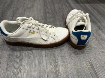 Baskets puma blanche et bleu