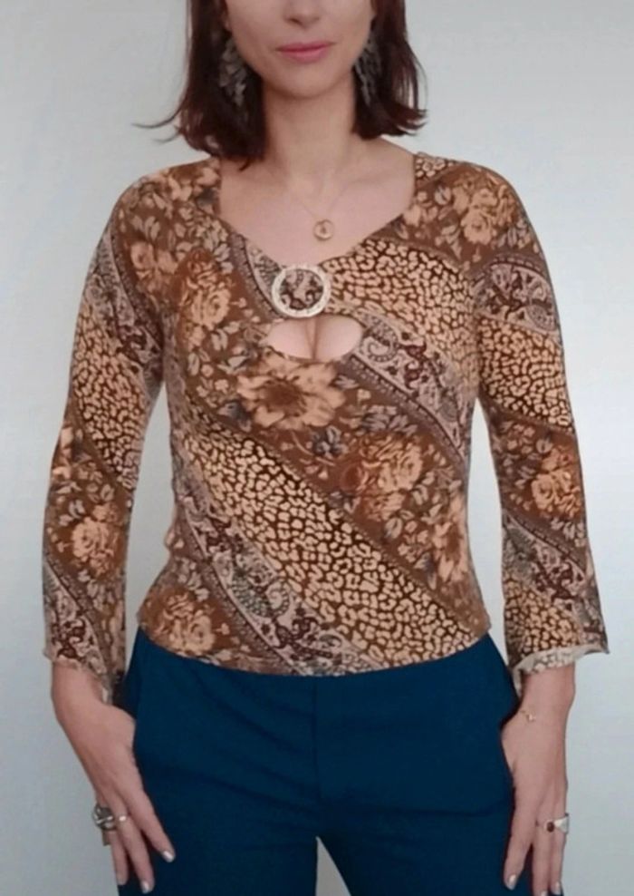 Pull moulant décolleté ouvert vintage taille unique - photo numéro 8
