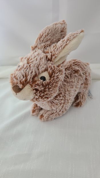 NICOTOY - Peluche doudou lapin roux blanc chiné Simba Toys