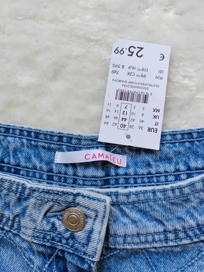 Short jean femme taille 40 Camaïeu - photo numéro 3