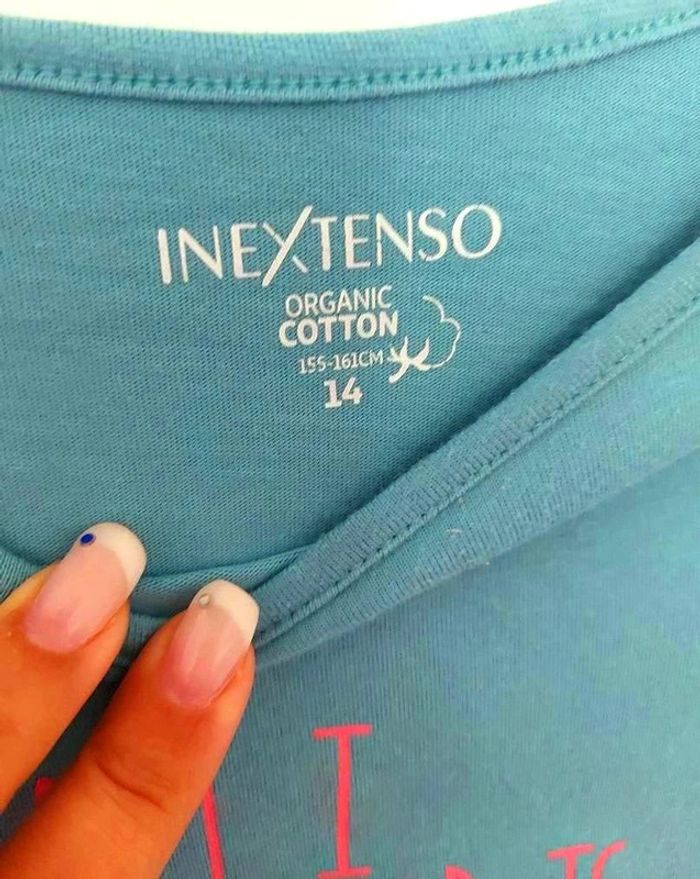 T-shirt bleu In Extenso 14 ans - photo numéro 2