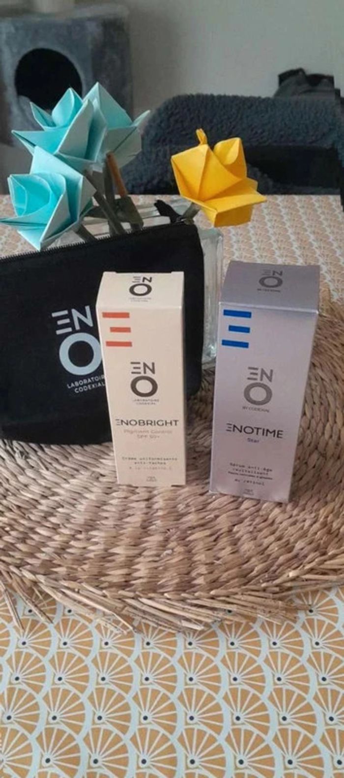 Duo rituel retinol contrôle eno codexial neuf serum et crème anti taches avec trousse