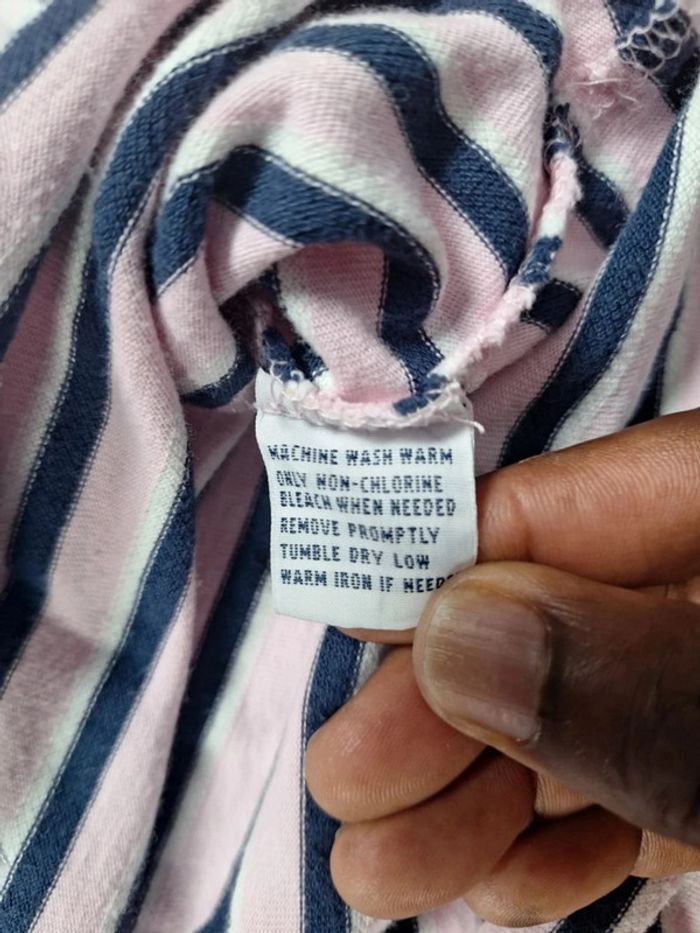 Polo Ralph Lauren rose a rayures - taille L - homme logo brodé (432) - photo numéro 7