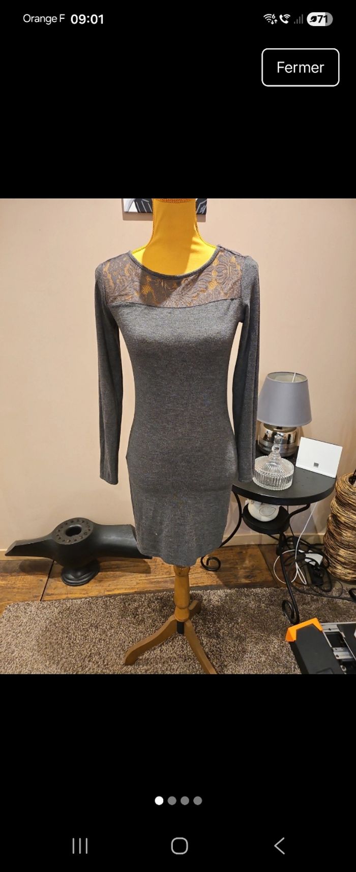 Robe detail dentelle