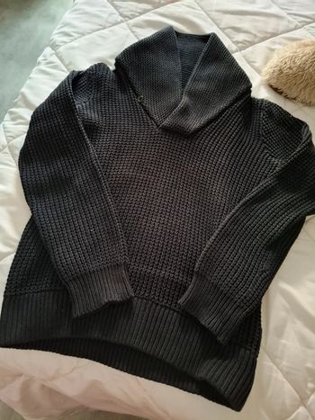 Magnifique pull homme manche longue col haut